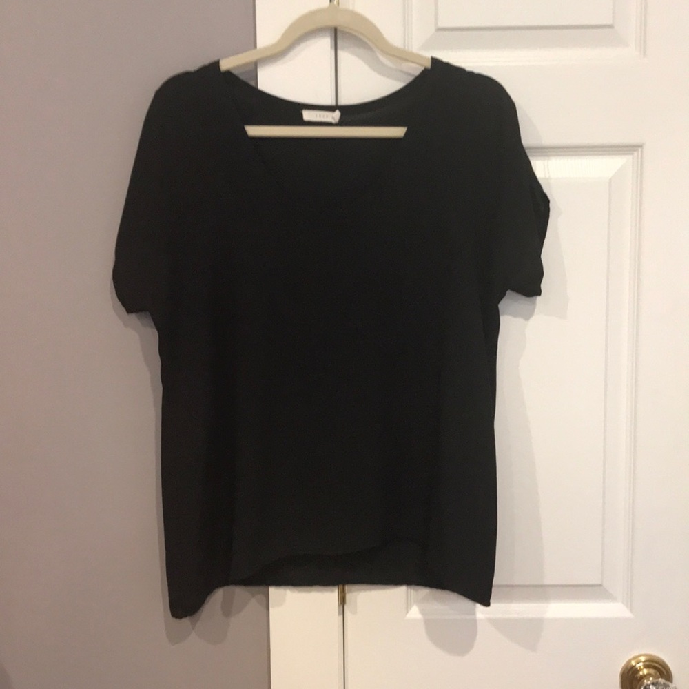 Black polyester top